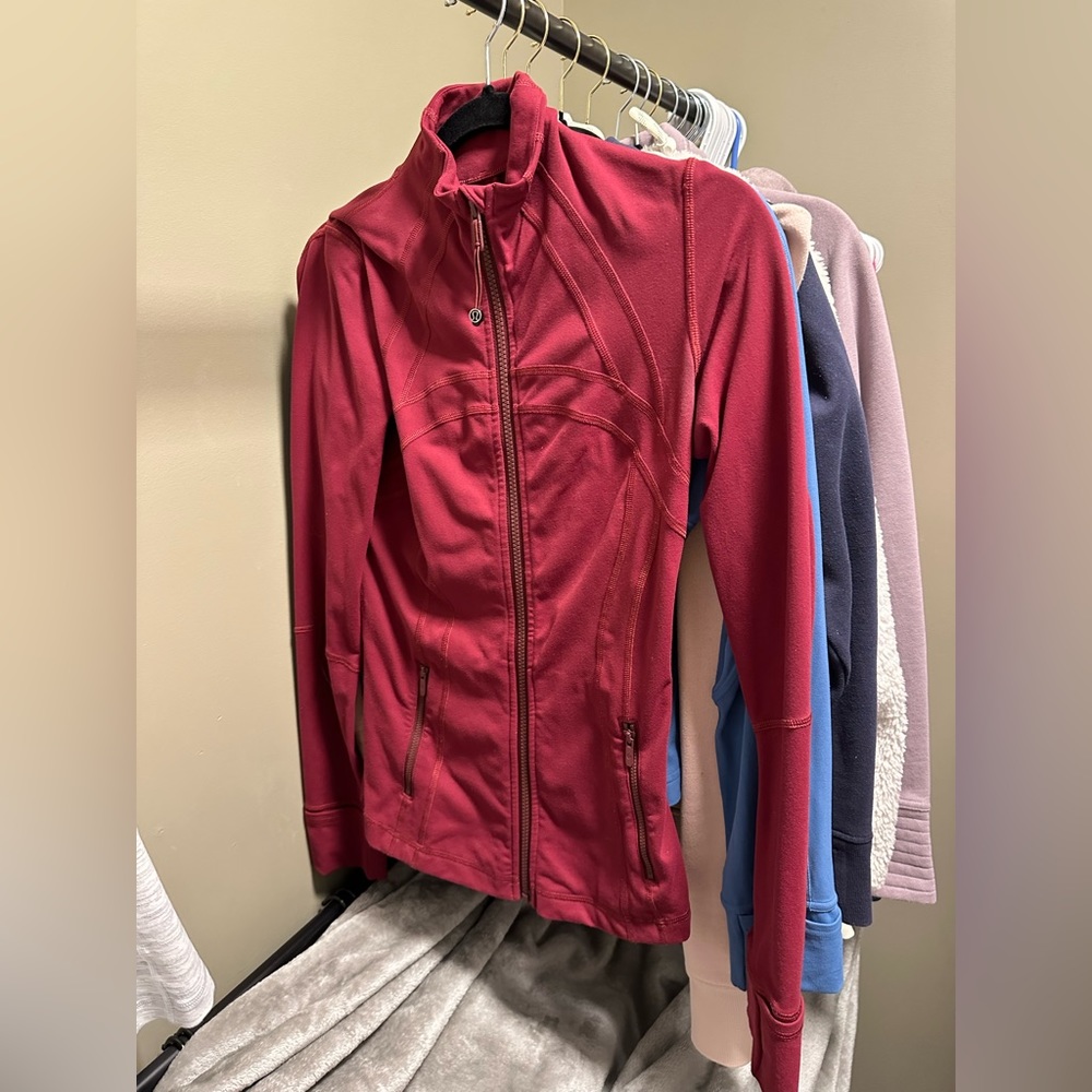 Lululemon Define jacket Maroon size 6